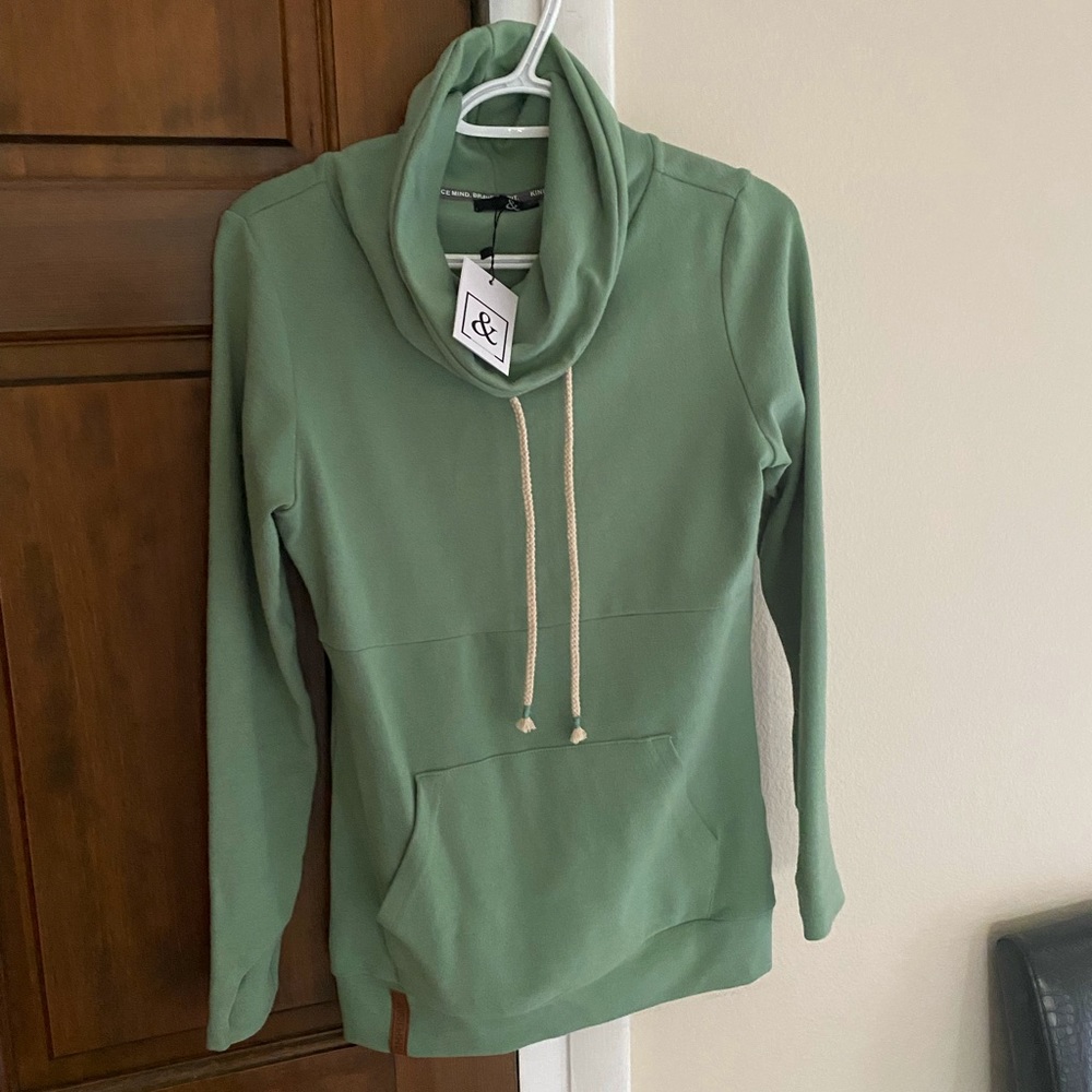 Cowl neck hoodie